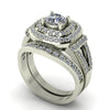 1.29ct Round Diamond Gold Bridal Set - 03US48